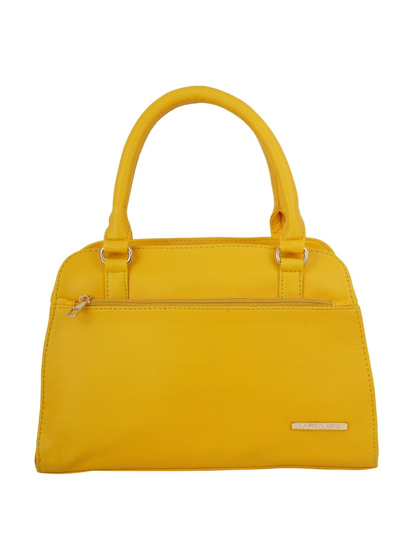 yellow leatherette regular handbag - 16798034 - Zoom Image - 1