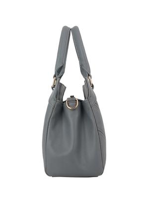 grey leatherette regular handbag - 16798037 - Standard Image - 4