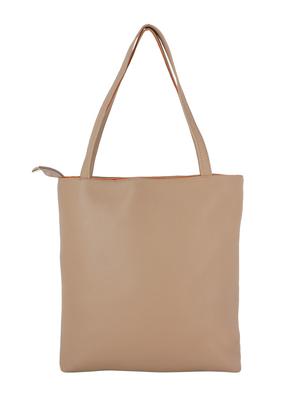 beige leatherette regular tote - 16798050 - Standard Image - 2