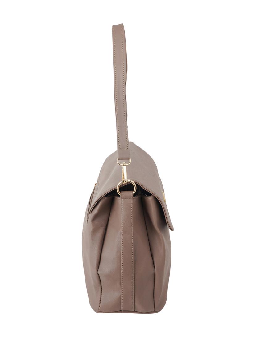 brown leatherette regular sling bag - 16798061 - Zoom Image - 4