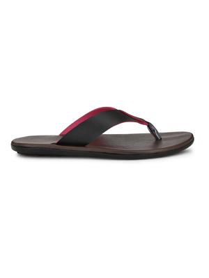 black leatherette toe separator slippers - 16798315 - Standard Image - 2