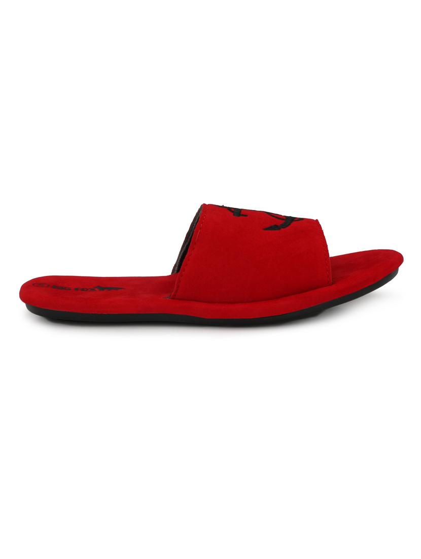 red velvet slip on flip flops - 16798319 - Zoom Image - 2