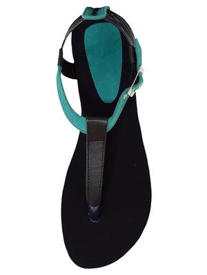 green t-strap sandals - 16798331 - Standard Image - 4