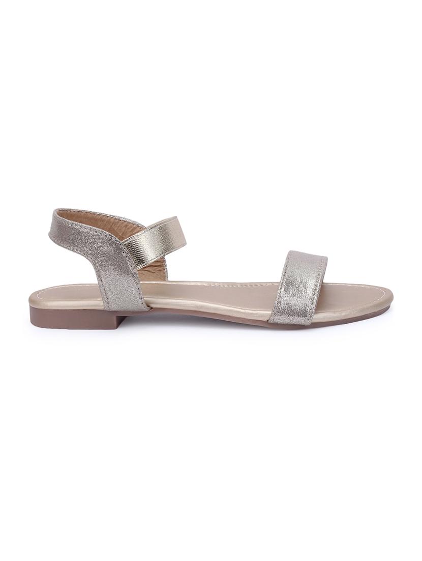 gold back strap sandals - 16798371 - Zoom Image - 2