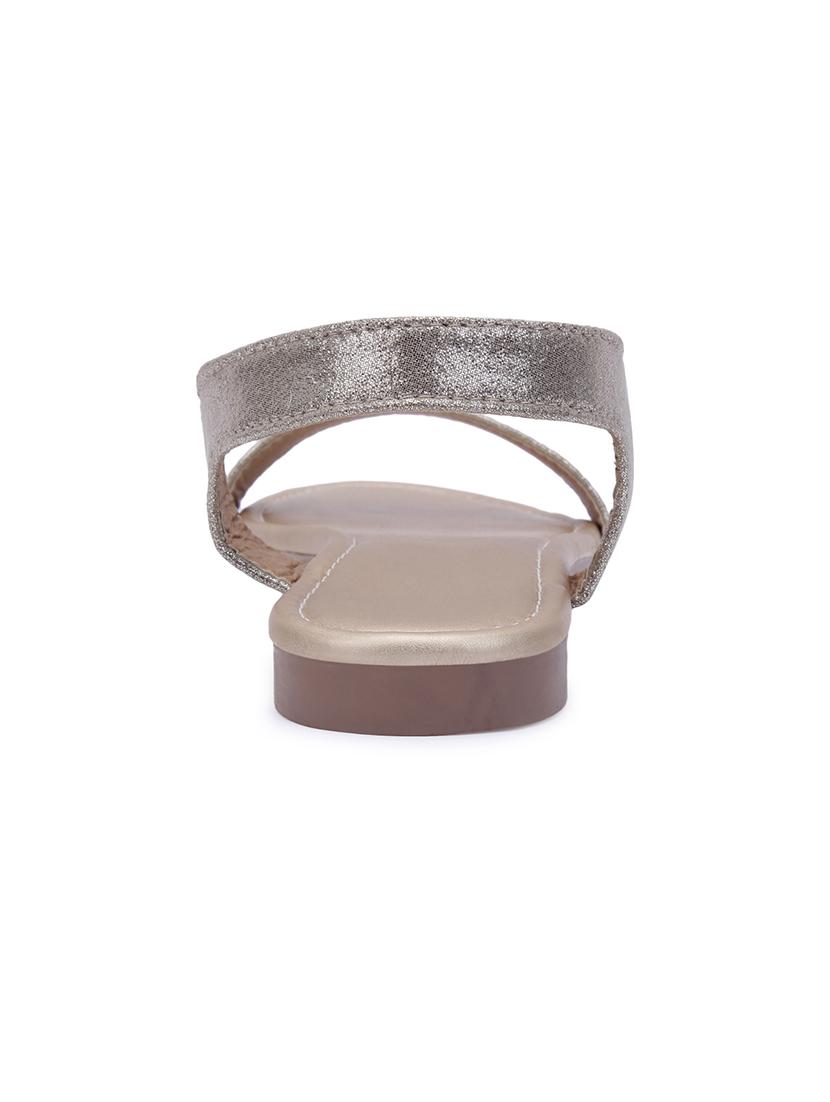 gold back strap sandals - 16798371 - Zoom Image - 3