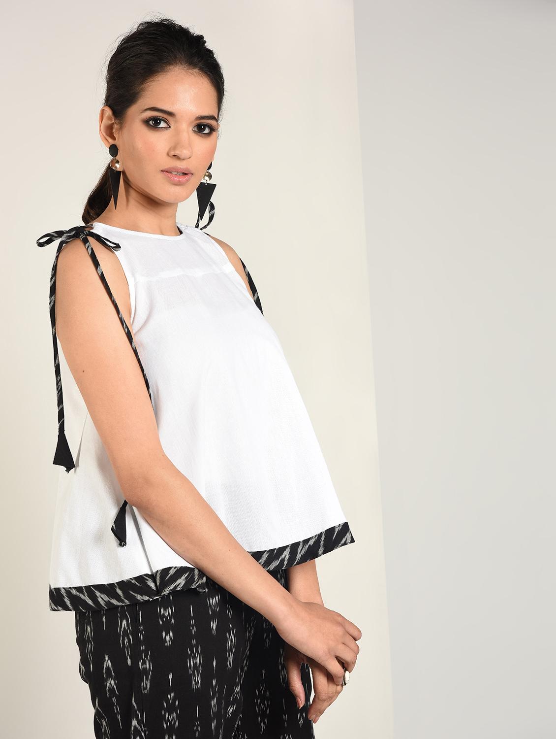 side tie up a-line top - 16798439 - Zoom Image - 3