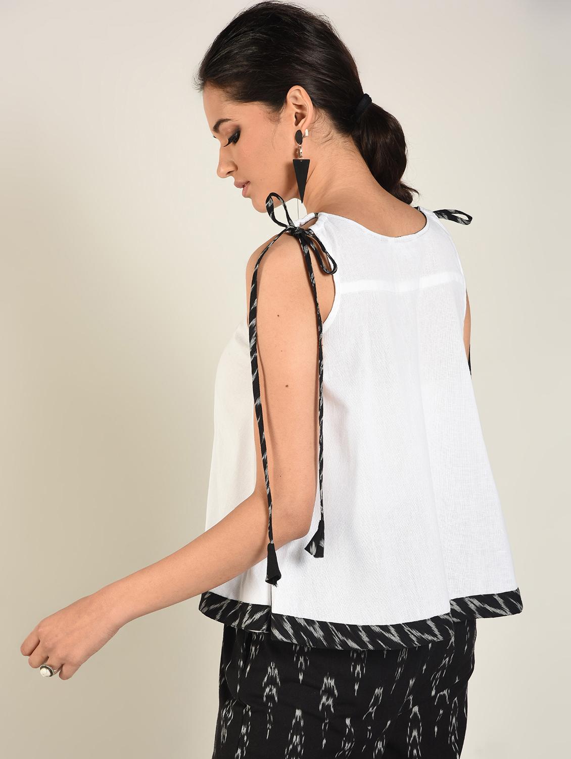 side tie up a-line top - 16798439 - Zoom Image - 4
