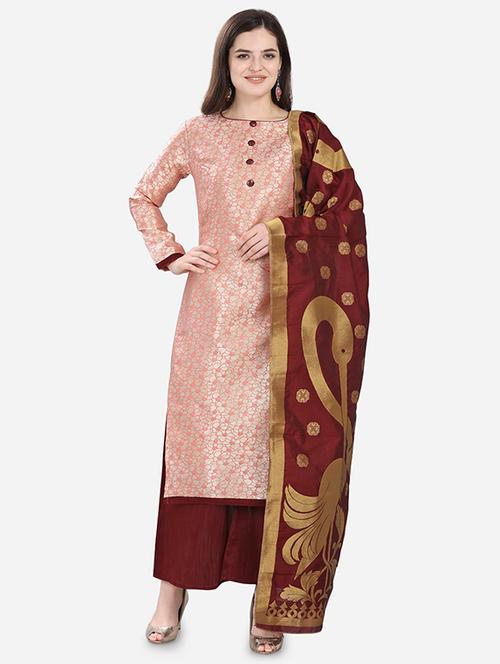 embroidered unstitched suit - 16798466 - Very Small Image - 1