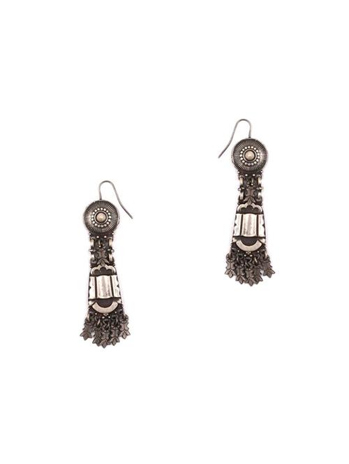 silver drop earring - 16798606 - Very Small Image - 1