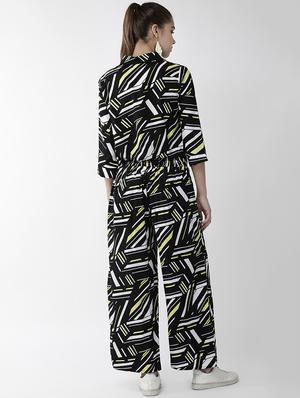 abstract shirt with palazzo set - 16798809 - Standard Image - 3