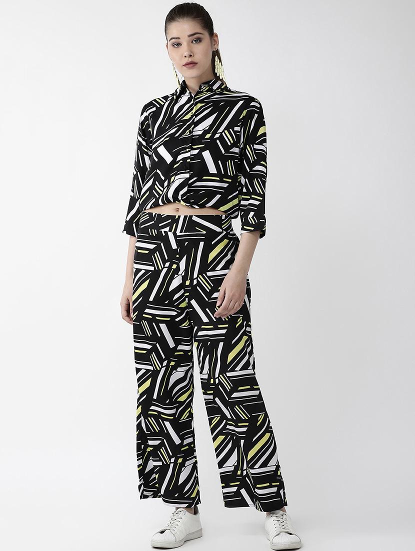abstract shirt with palazzo set - 16798809 - Zoom Image - 1