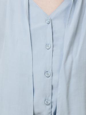 tie up neck long sleeved shirt - 16798917 - Standard Image - 5