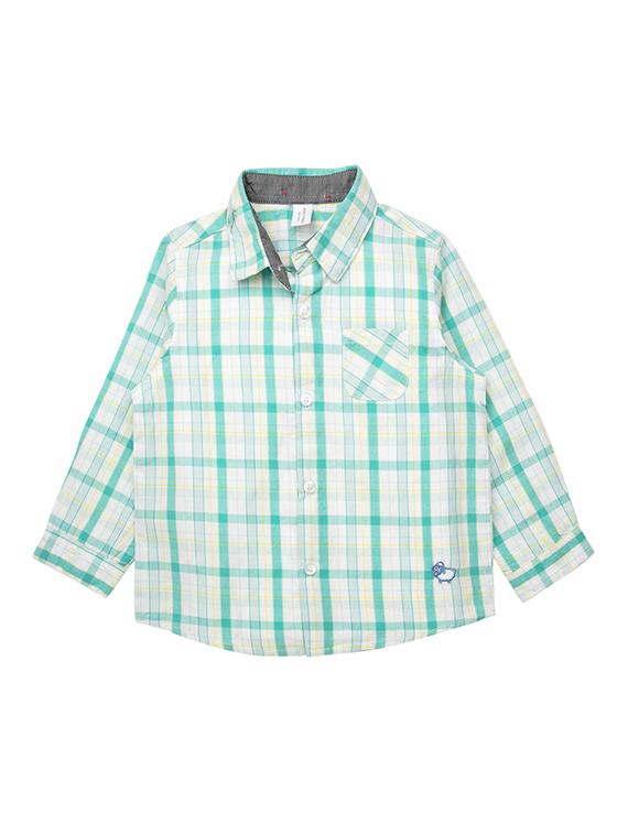 green cotton shirt - 16799091 - Zoom Image - 1
