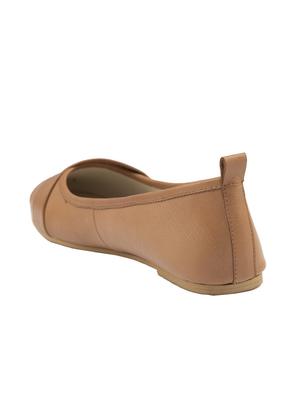 brown slip on ballerinas - 16799293 - Standard Image - 3