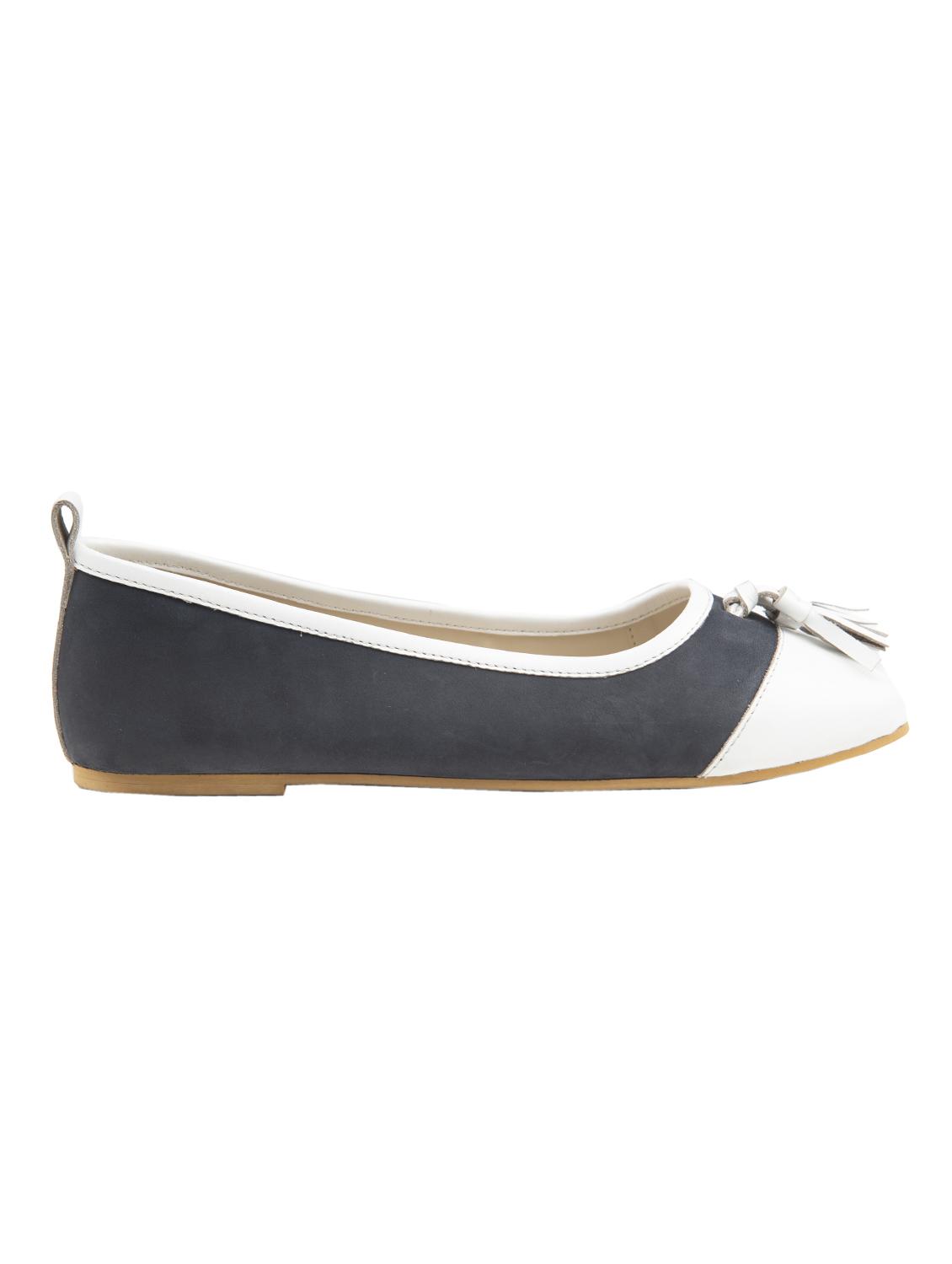 navy slip on ballerinas - 16799301 - Zoom Image - 2