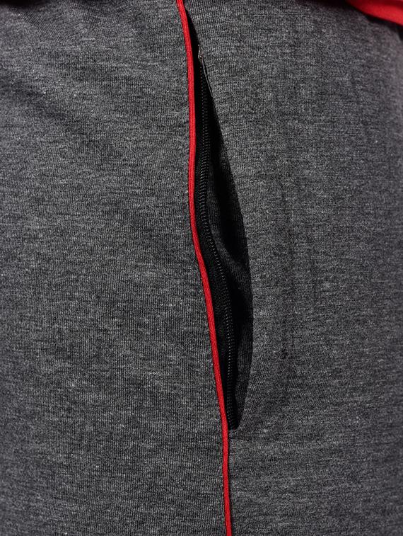 grey solid full length track pant - 16799746 - Zoom Image - 4