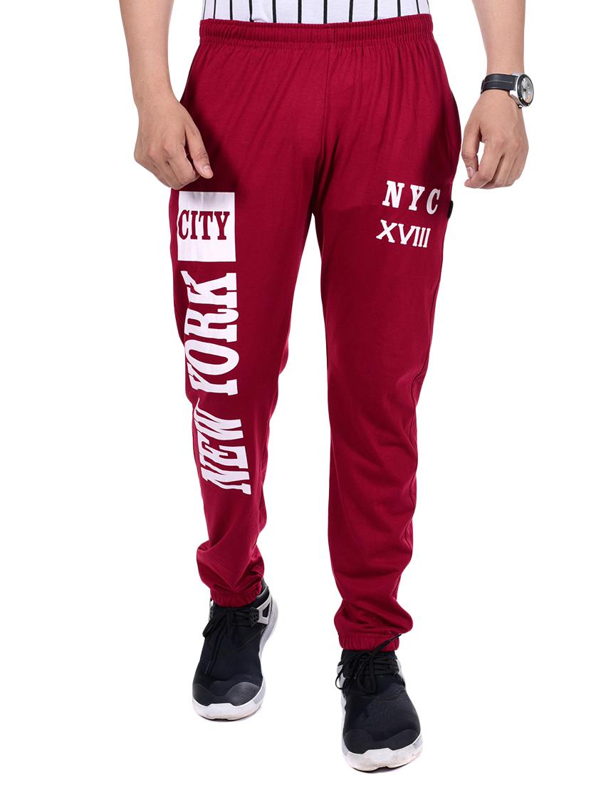 red printed jogger - 16799776 - Zoom Image - 1