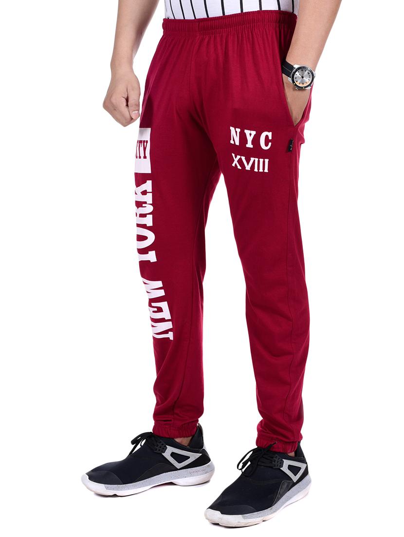 red printed jogger - 16799776 - Zoom Image - 2