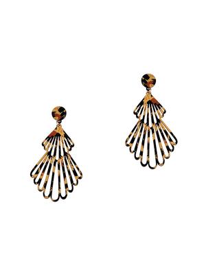 multi colored wood drop earring - 16800414 - Standard Image - 2