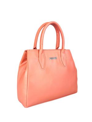 pink leatherette regular handbag - 16800705 - Standard Image - 4