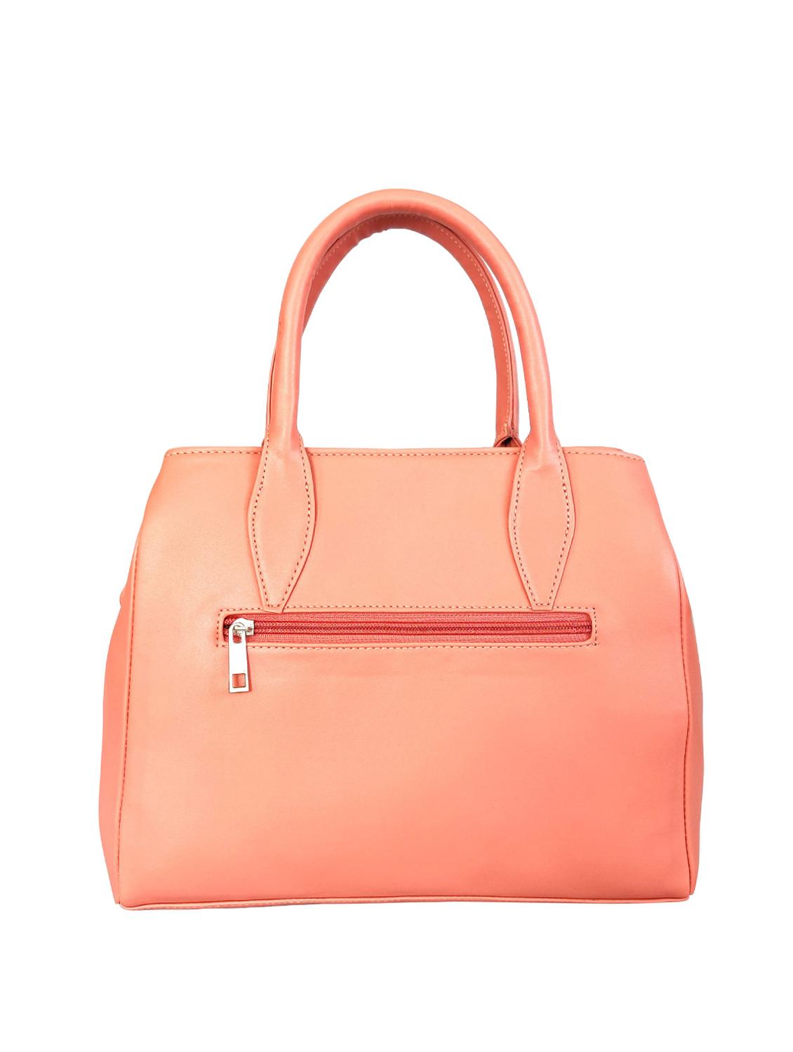 pink leatherette regular handbag - 16800705 - Zoom Image - 2