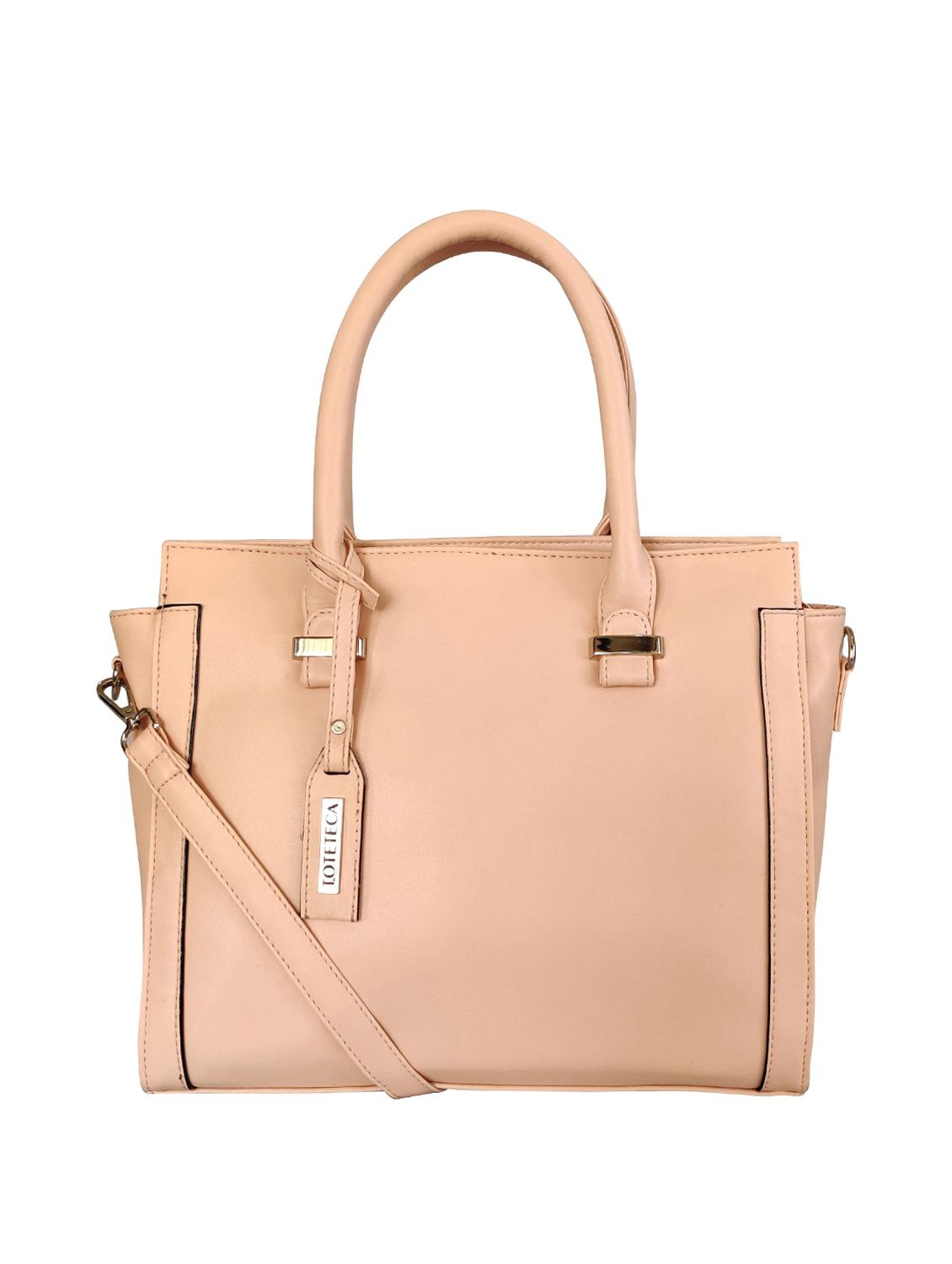 pink leatherette regular handbag - 16800709 - Zoom Image - 1