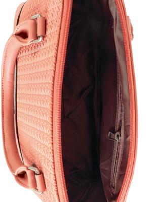 pink leatherette regular handbag - 16800728 - Standard Image - 3