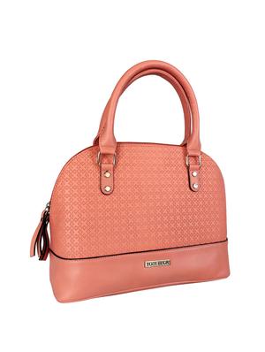 pink leatherette regular handbag - 16800728 - Standard Image - 4