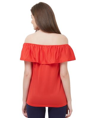 off shoulder solid top - 16800826 - Standard Image - 3