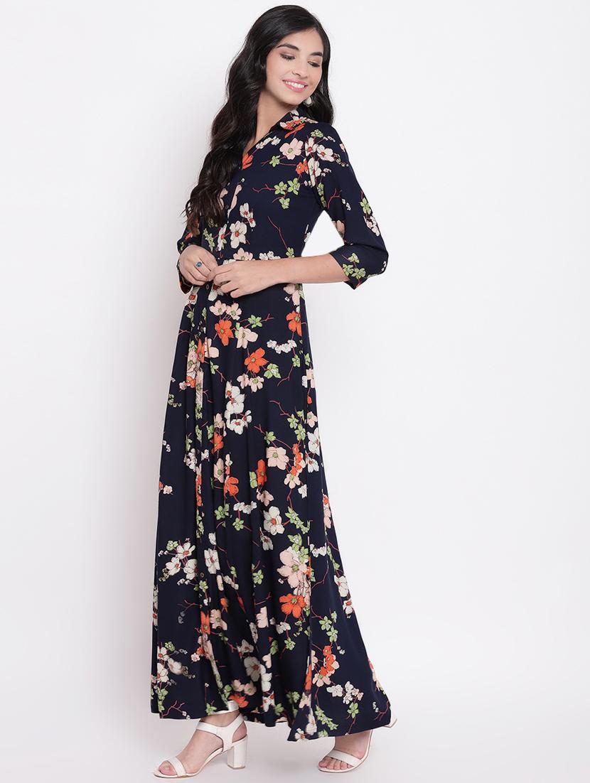 button-up floral maxi dress - 16800843 - Zoom Image - 2