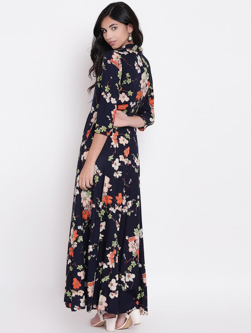 button-up floral maxi dress - 16800843 - Zoom Image - 3