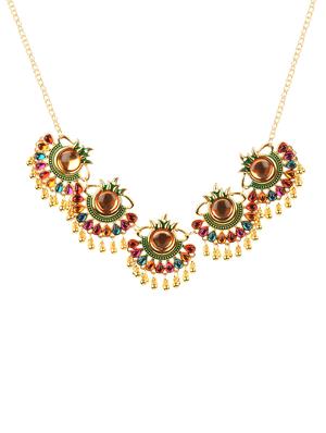 multi colored metal short necklace - 16800872 - Standard Image - 2