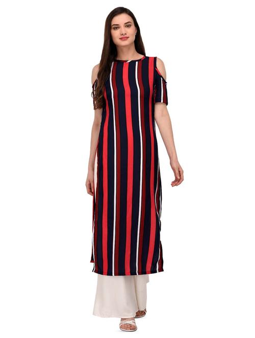 striped straight kurta - 16800875 - Standard Image - 1