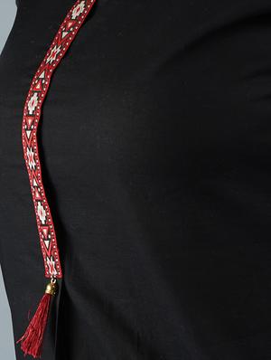 lace detail a-line tunic - 16801005 - Standard Image - 5