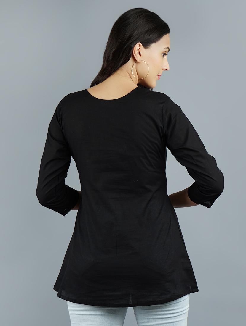 lace detail a-line tunic - 16801005 - Zoom Image - 3