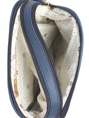 blue leatherette regular sling bag - 16801077 - Standard Image - 3