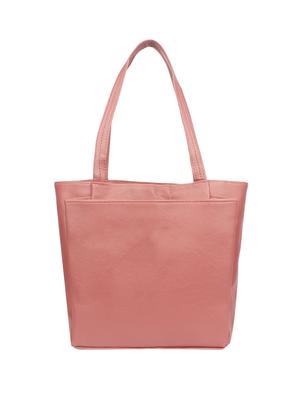 pink leatherette regular handbag - 16801096 - Standard Image - 2