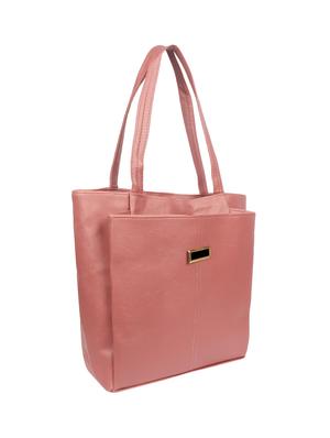 pink leatherette regular handbag - 16801096 - Standard Image - 4
