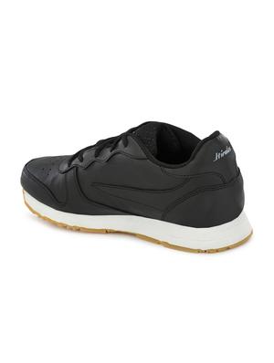 black leatherette lace up shoes - 16801525 - Standard Image - 3