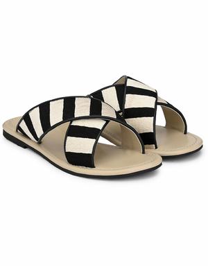 black slip on sandals - 16801565 - Standard Image - 2