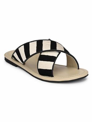 black slip on sandals - 16801565 - Standard Image - 3