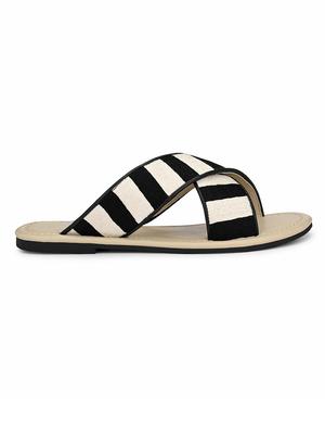 black slip on sandals - 16801565 - Standard Image - 4