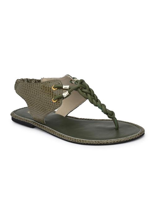 green back strap sandals - 16801568 - Very Small Image - 1