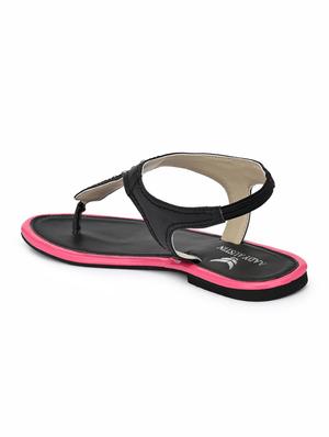 black back strap sandals - 16801573 - Standard Image - 2