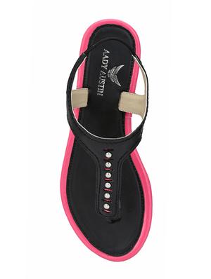 black back strap sandals - 16801573 - Standard Image - 3