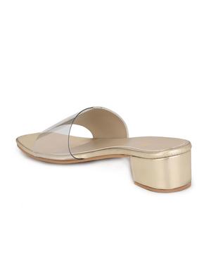 gold slip on sandalsa - 16801582 - Standard Image - 2