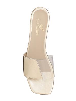 gold slip on sandalsa - 16801582 - Standard Image - 4