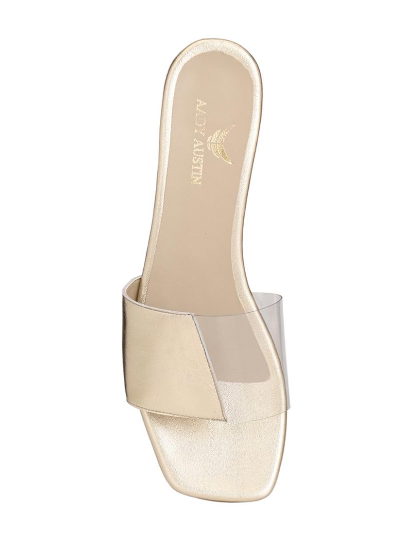 gold slip on sandalsa - 16801582 - Zoom Image - 4