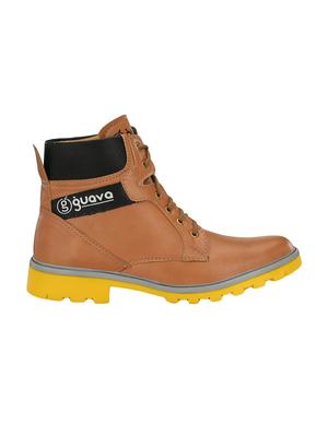 brown leatherette high ankel boots - 16801908 - Standard Image - 2