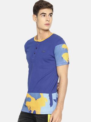 blue printed t-shirt - 16802146 - Standard Image - 2